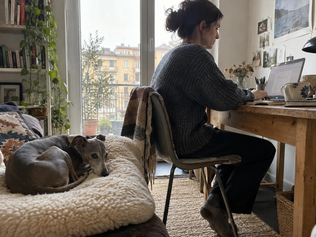 Работа из дома с левреткой: как не проводить все звонки под пледом